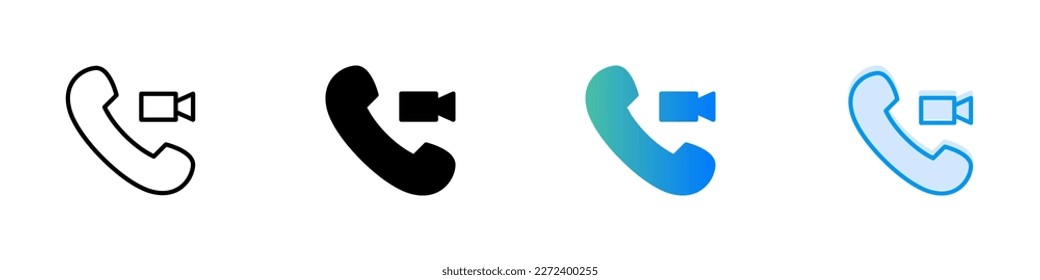 conjunto de videollamadas. inicio de sesión para concepto móvil y diseño web. ilustración vectorial. adecuado para cualquier propósito