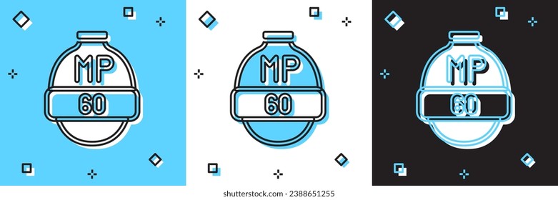 Set Video game bar icon isolated on blue and white, black background.  Vector