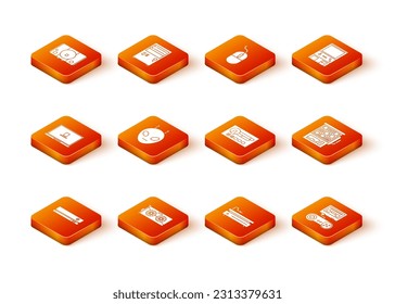 Set Video game console, graphic card, Laptop, Alien, Create account screen, Game with joystick and Slot machine icon. Vector