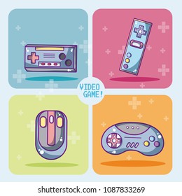 Set of videogames icons
