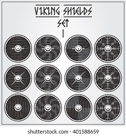 viking shield vector