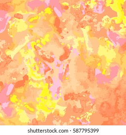 Set of vinous paint, ink, grunge, dirty brush strokes. splash orange