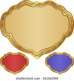 set of vintage badges