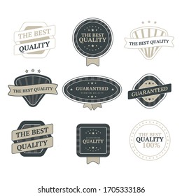 Conjunto de insignias vintage y elementos de diseño imagen vectorial