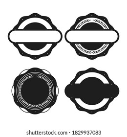 Set of vintage badges. Vector illustration.