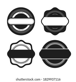Set von Vintage-Abzeichen. Vektorgrafik.