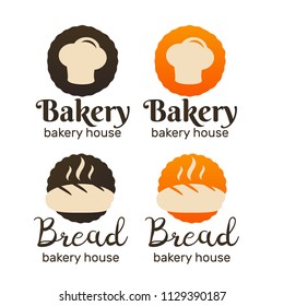 Set of vintage bakery logos. Bakery and bread shop logos