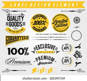 Set of Vintage Banners 