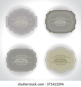 Set of Vintage banners. Retro Creative Logo Label Design. Vector Illustration.