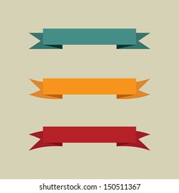 Set of vintage banners. Vector illustration.