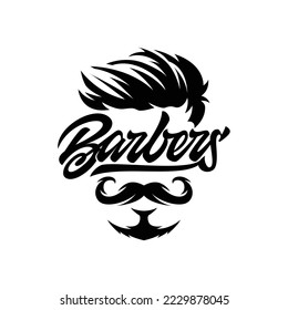 Set of vintage barbershop emblems, gentleman logo, labels, badges, logos. Layered. visit my portfolio for more barber shop designs .