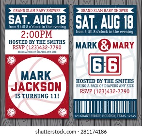 Set of vintage basketball tickets
