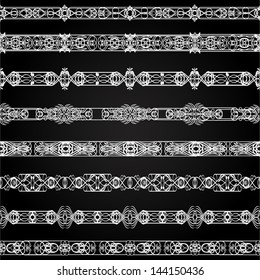 Set of vintage borders.