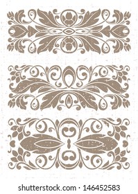 set of vintage borders