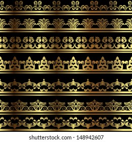 Set of vintage borders.
