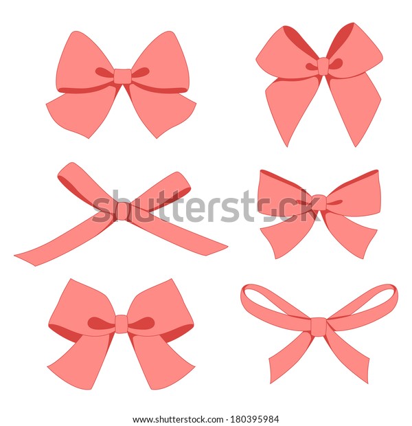 Set Vintage Bows Stock Vector (Royalty Free) 180395984