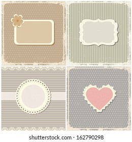 Set of vintage cards.