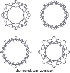 Set of vintage circle frames