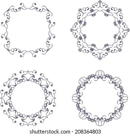 Set of vintage circle frames