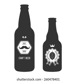 conjunto de insignias de cervecería artesanal