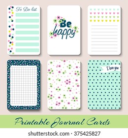 Set of Vintage Creative Cards with Hand Drawn Polka Dots Textures. Templates for Placards, Posters, Flyers and Banner Designs, Printable Journals Card. Vector