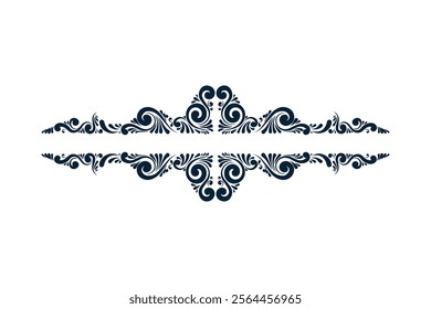 Set of Vintage decorative lines. text dividers. Line border. Lines separators, Borders, Vintage dividers, Underline elements. Vector illustration