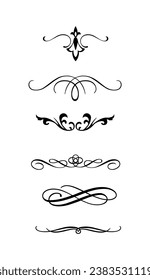 Set vintage decorative ornaments pack