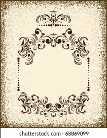 Set of vintage design elements