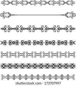set of vintage dividing lines