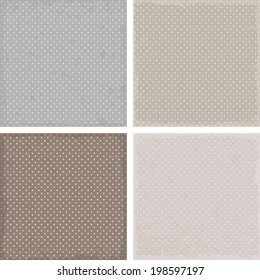 set of vintage dots background