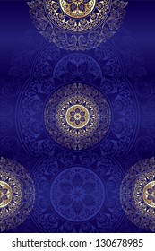 Set of vintage floral backgrounds. Vector illustration.