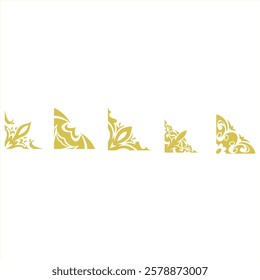 set vintage frame border vector illustration. for graphic design elements	
