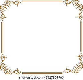 set of vintage frame labels design Rectangle Frame for Corner Certificate