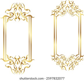 set of vintage frame labels design Vector Design Illustration. Template for banner, poster, greeting card, Print, Design Element, invitation, template, advertising, campaign, and social media.