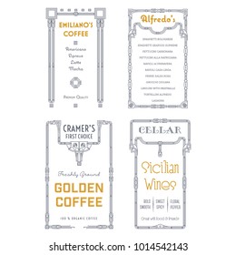 Set of Vintage Frame Vector