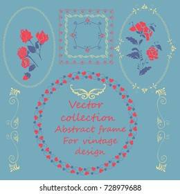 set of vintage frames