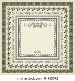 Set of vintage frames