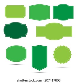 Set of vintage frames for emblems and labels.