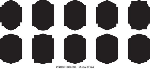 Set of vintage frames and labels shape collections. Vintage frames and labels vector set. Label frames. Vector illustration eps 10.