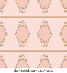 A set of vintage frames with stylized flowers in the style of Art Nouveau