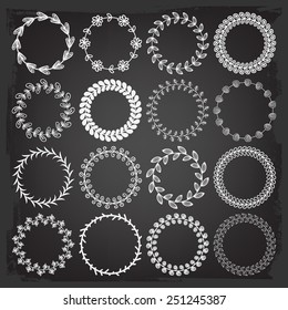 Set of vintage frames for text or photo.