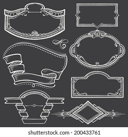 Set of Vintage Freehand Frames