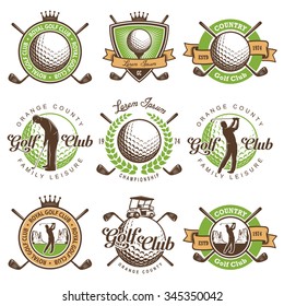 Vintage Golf Poster Golf Ball Golf Stock Vector (Royalty Free ...