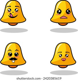 Set of vintage groovy characters and elements for poster of sticker design.