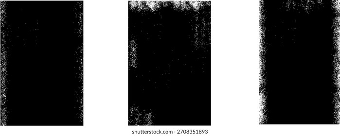 A set of vintage grunge textured vector board set for wallpapers and design elements with distressed, retro-inspired surfaces.