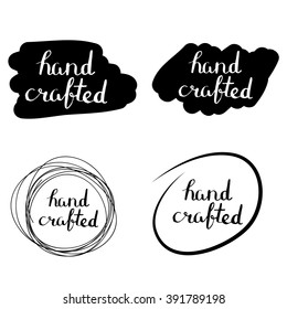Set of vintage hand made logotypes and labels.