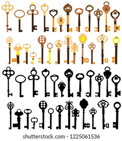  set of vintage keys