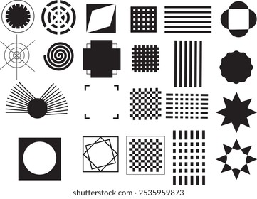 Set of vintage label and badges shape collections. Vector royal pattern or black elements.