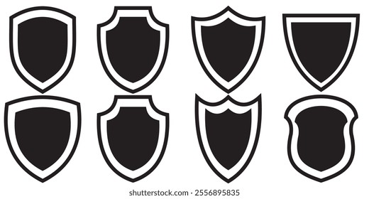 Set of vintage label and badges shape collections. Vector illustration.