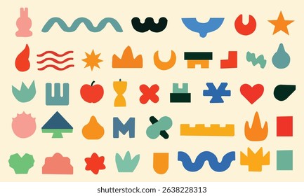 Set of vintage label and badges shape collections. Vector illustration. Black template for patch, insignias